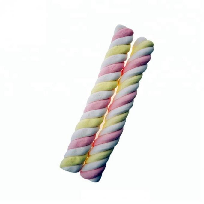 Long Twisted Soft Fruit Flavored Marshmallows 14 G For Convenient Store