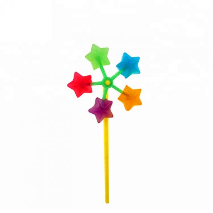 Star Shape Windmill Custom Lollipops Novelty Design Interesting Pattern