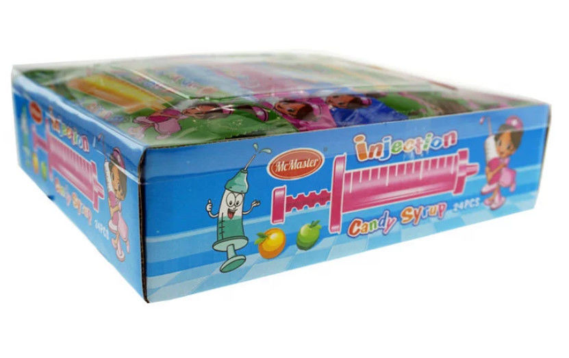 Multi Color Fruit Flavored Candy Needle Shaped Toy Fruitage Flavor Jelly Candy