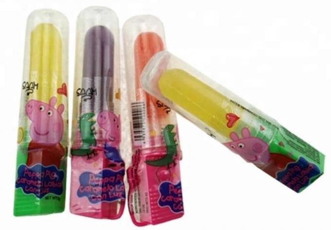 Luminous Shining Light Up Candy Lollipop Shape Fruit Flavor For Children