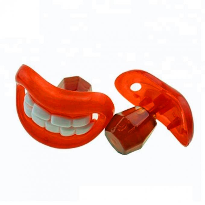 Novelty Design Fresh Fruit Lollipops Devil Tooth Shape Interesting Pattern
