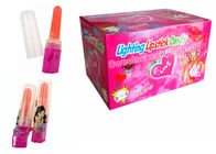 High Grade LED Light Up Candy Lipstick Shape Lollipop Fruit Flavor For Kids