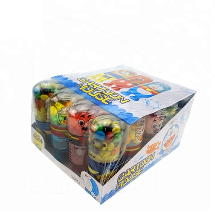 3 In 1 Cartoon Toy Sweet Dispenser Multicolor Assorted Fruit Flavor Halal