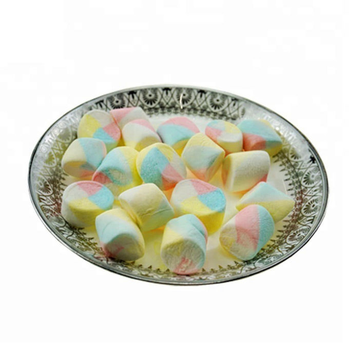 4 Color Mini Fruit Flavored Marshmallows Aerated Fruit Halal Confectionery